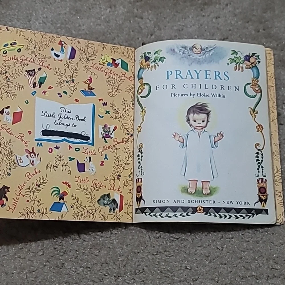 1952 A Little Golden Book "Prayers For Children" - Picture 3 of 5